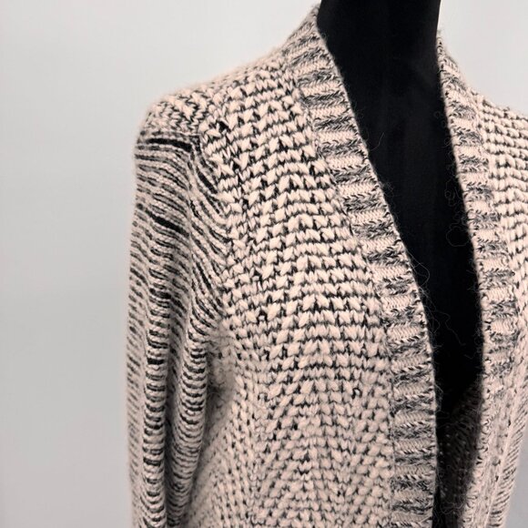 Coldwater Creek Cardigan Sweater Womens 1X‎ SOFT Open Knit Chevron Alpaca Blend - Picture 5 of 6
